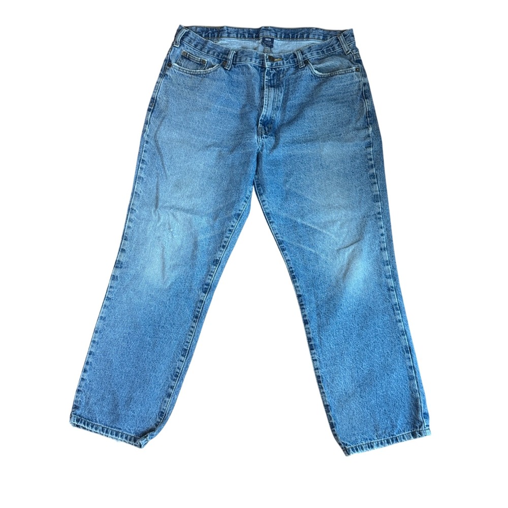 Full Blue Distressed Men's Blue Relaxed Fit‎ Straight Leg Jeans Size 38 x 30
